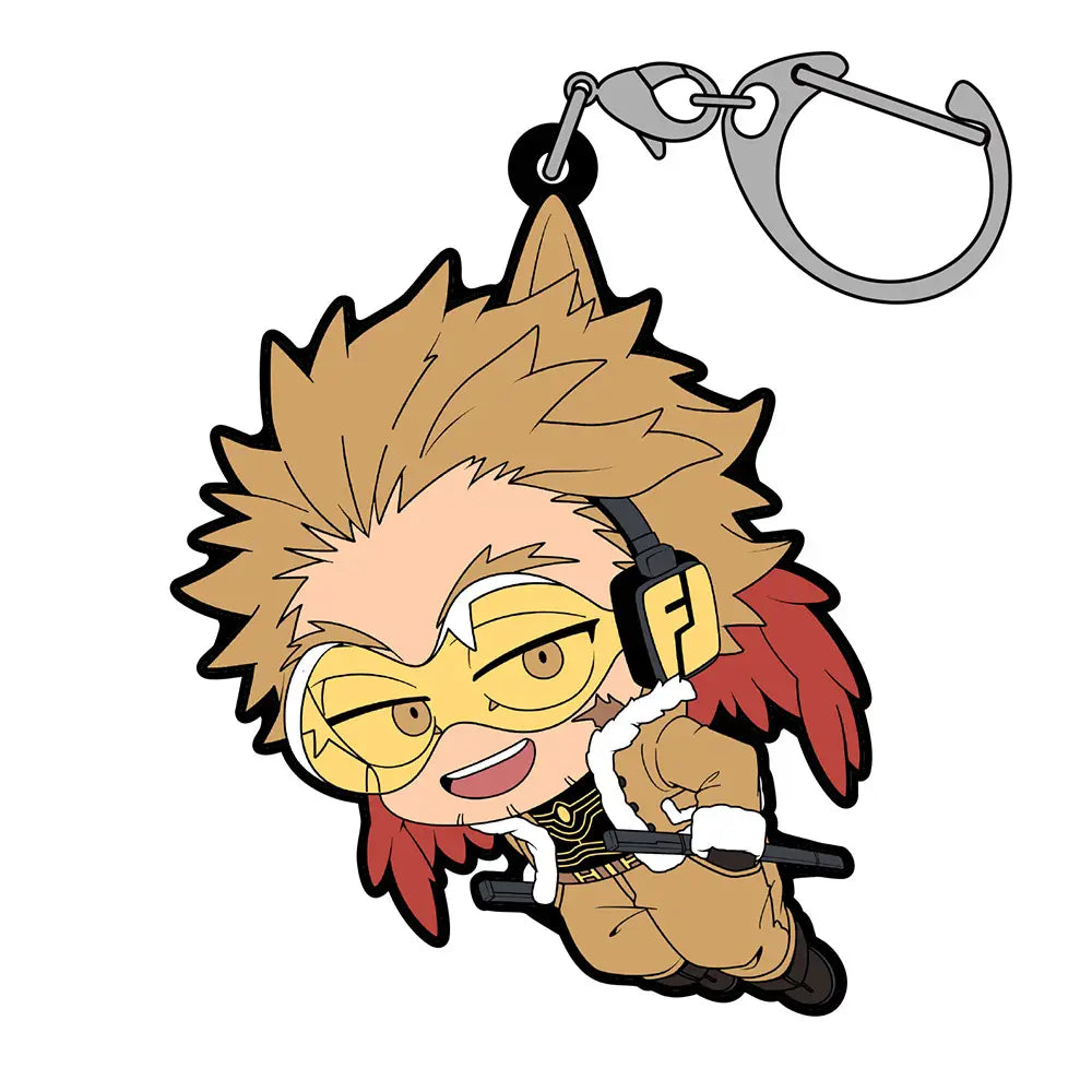 MY HERO ACADEMIA - HAWKS TSUMAMARE RUBBER KEYCHAIN