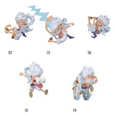 One Piece Monkey D. Luffy Gear 5 Special Metallic Color World Collectable Mini Figure