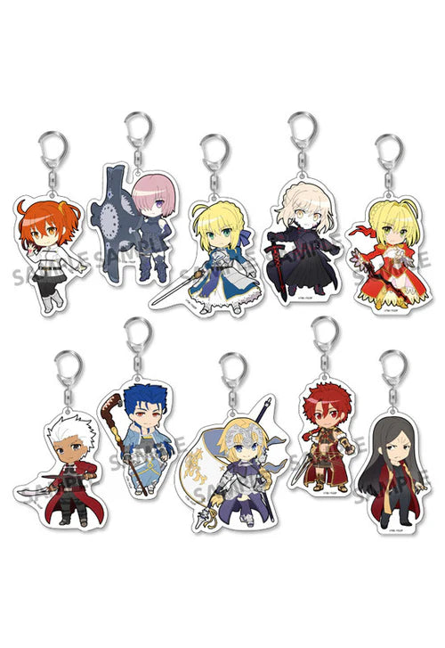 FATE/GRAND ORDER - PIKURIRU! HOBBY STOCK BLIND BOX TRADING ACRYLIC KEYCHAIN
