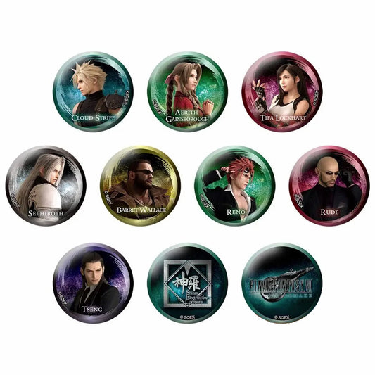 FINAL FANTASY VII TRADING CAN BADGE