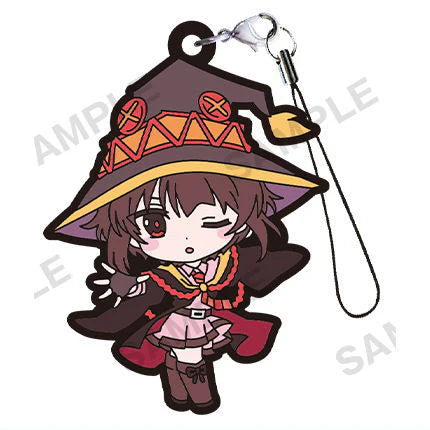 KONOSUBA AN EXPLOSION ON THIS WONDERFUL WORLD RUBBER KEYCHAIN