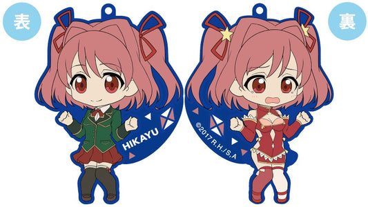 RE:CREATORS HIKAYU SCHOOL UNIFORM AND CHINA DRESS RUBBER KEYCHAIN