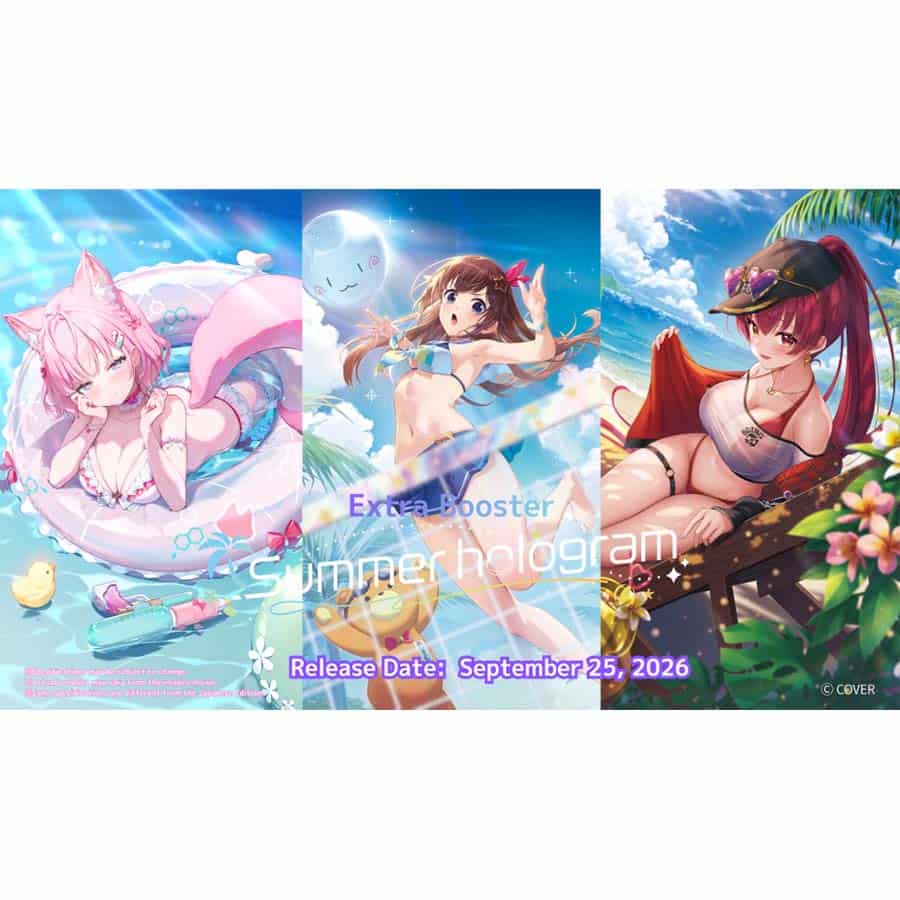 HOLOLIVE OFFICIAL CARD GAME - SUMMER HOLOGRAM EXTRA BOOSTER PACK - ENGLISH EDITION