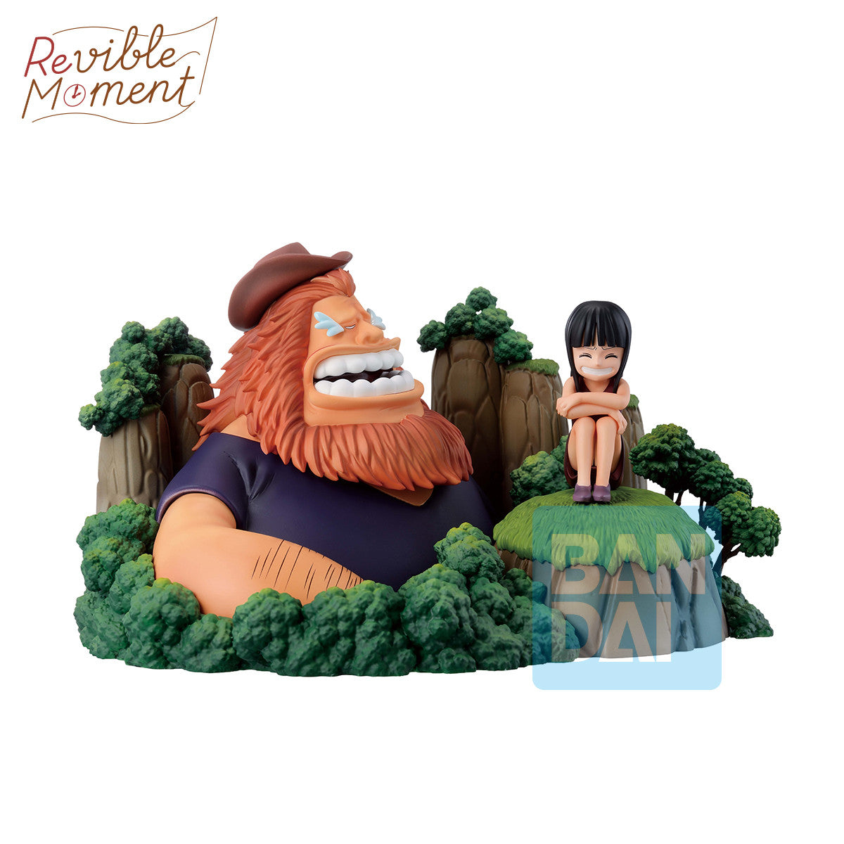 ONE PIECE - JAGUAR D. SAUL & NICO ROBIN (DRAMATIC MEMORIES) REVIBLE MOMENT ICHIBANSHO FIGURE