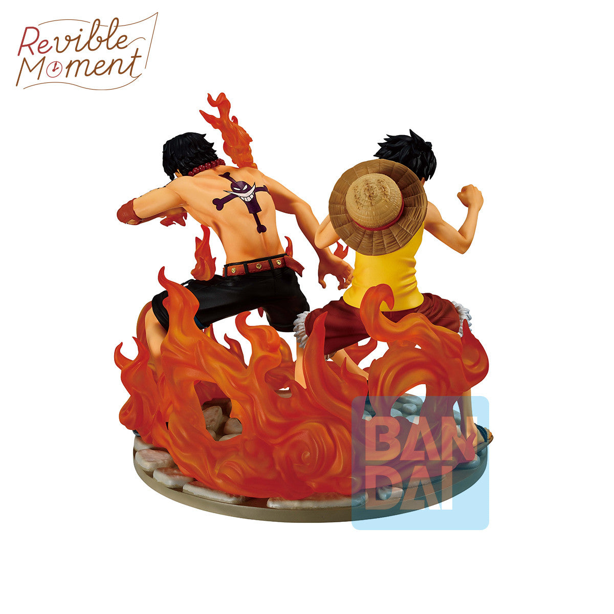 ONE PIECE - PORTGAS D. ACE & MONKEY D. LUFFY (DRAMATIC MEMORIES) REVIBLE MOMENT ICHIBANSHO FIGURE