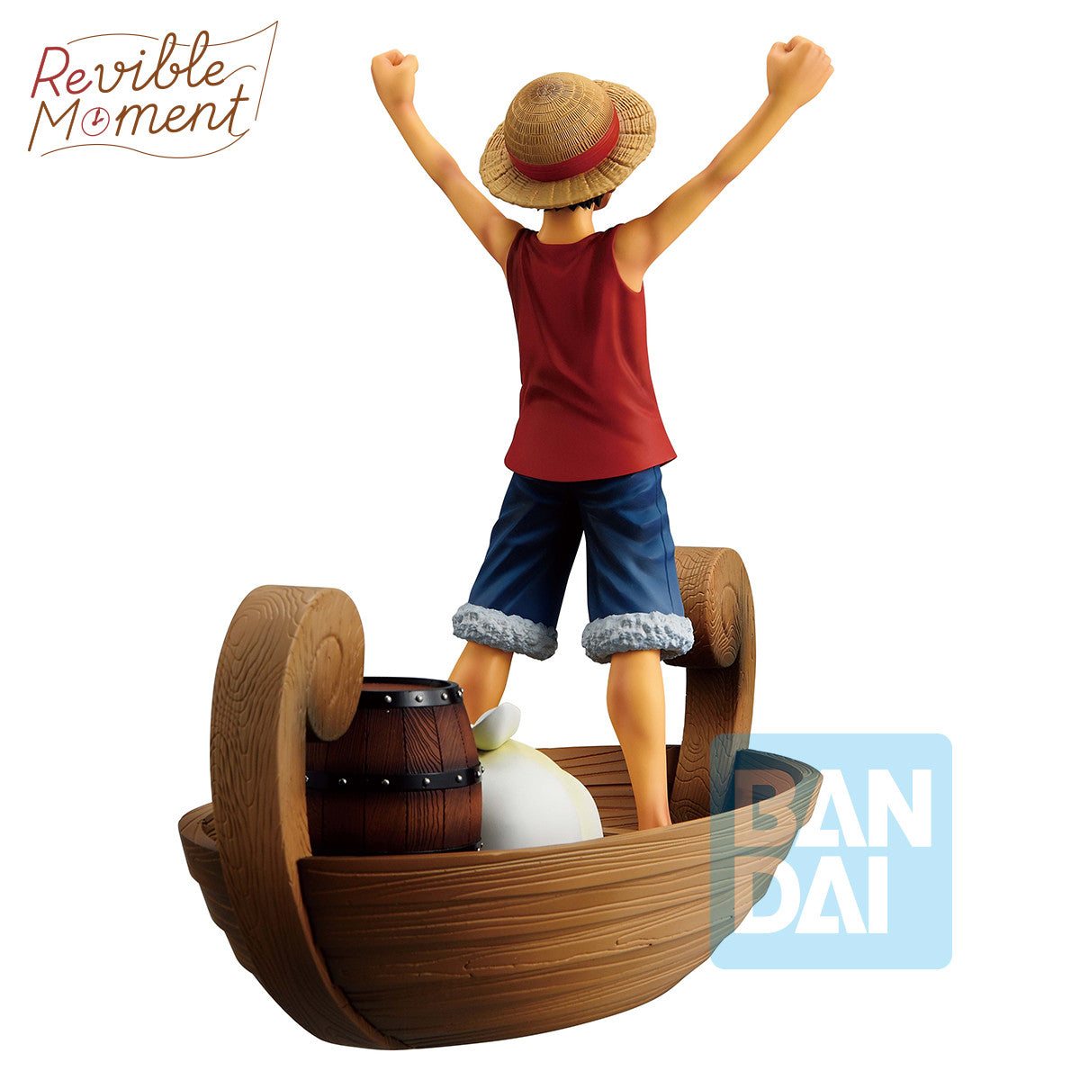 ONE PIECE - MONKEY D. LUFFY "I'M GOING TO BECOME THE KING OF THE PIRATES!!!!" REVIBLE MOMENT "MEMORIES OF ADVENTURE AND THE SHIPPING ROUTE THE FUTURE" ICHIBANSHO FIGURE