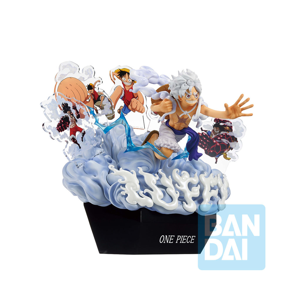 ONE PIECE - MONKEY D. LUFFY GEAR 5 ON DIMENSION "MEMORIES OF ADVENTURE AND THE SHIPPING ROUTE THE FUTURE" ICHIBANSHO FIGURE