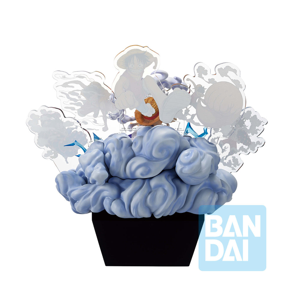 ONE PIECE - MONKEY D. LUFFY GEAR 5 ON DIMENSION "MEMORIES OF ADVENTURE AND THE SHIPPING ROUTE THE FUTURE" ICHIBANSHO FIGURE
