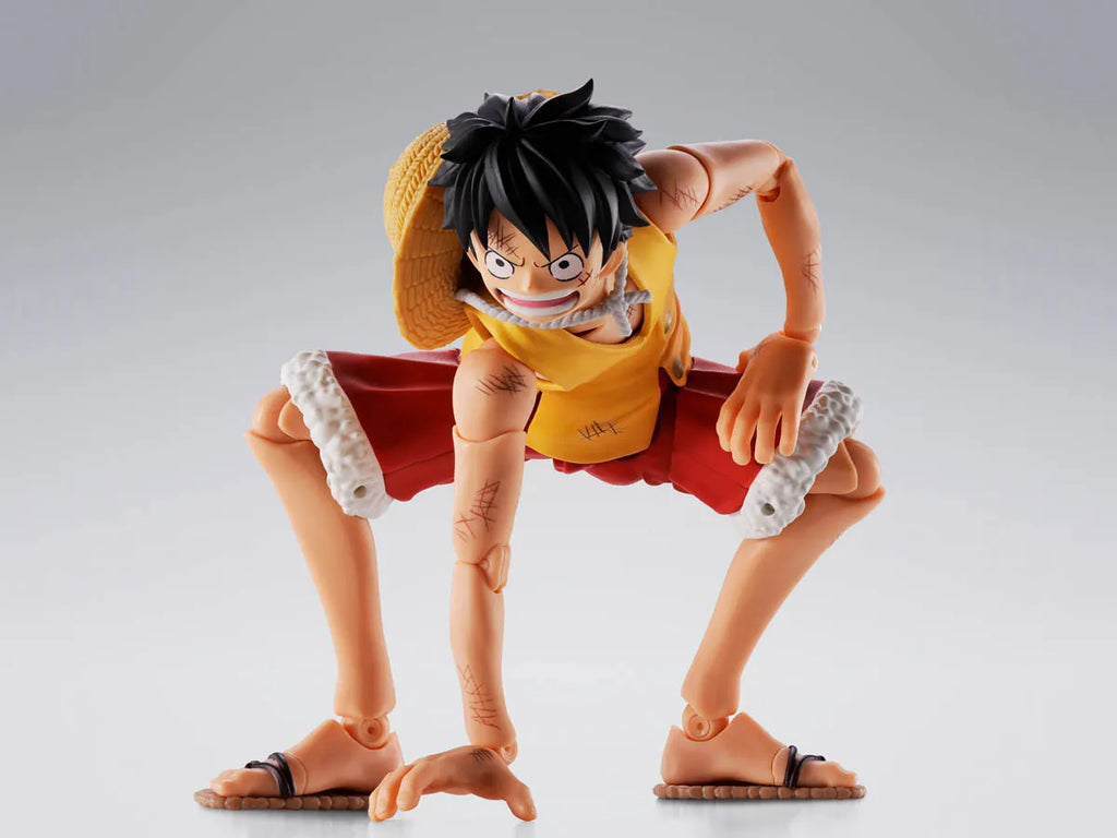 ONE PIECE - MONKEY D. LUFFY "SUMMIT WAR OF MARINEFORD" TAMASHII NATIONS S.H. FIGUARTS ACTION FIGURE
