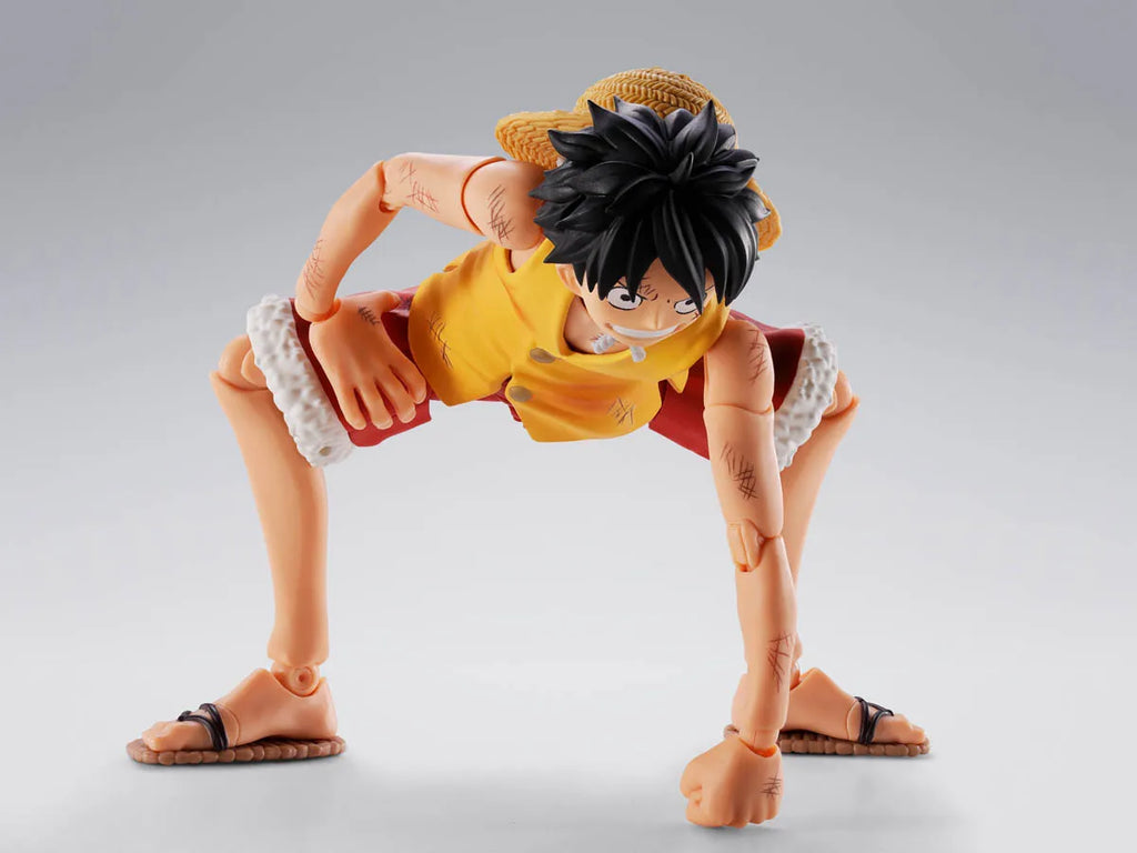ONE PIECE - MONKEY D. LUFFY "SUMMIT WAR OF MARINEFORD" TAMASHII NATIONS S.H. FIGUARTS ACTION FIGURE