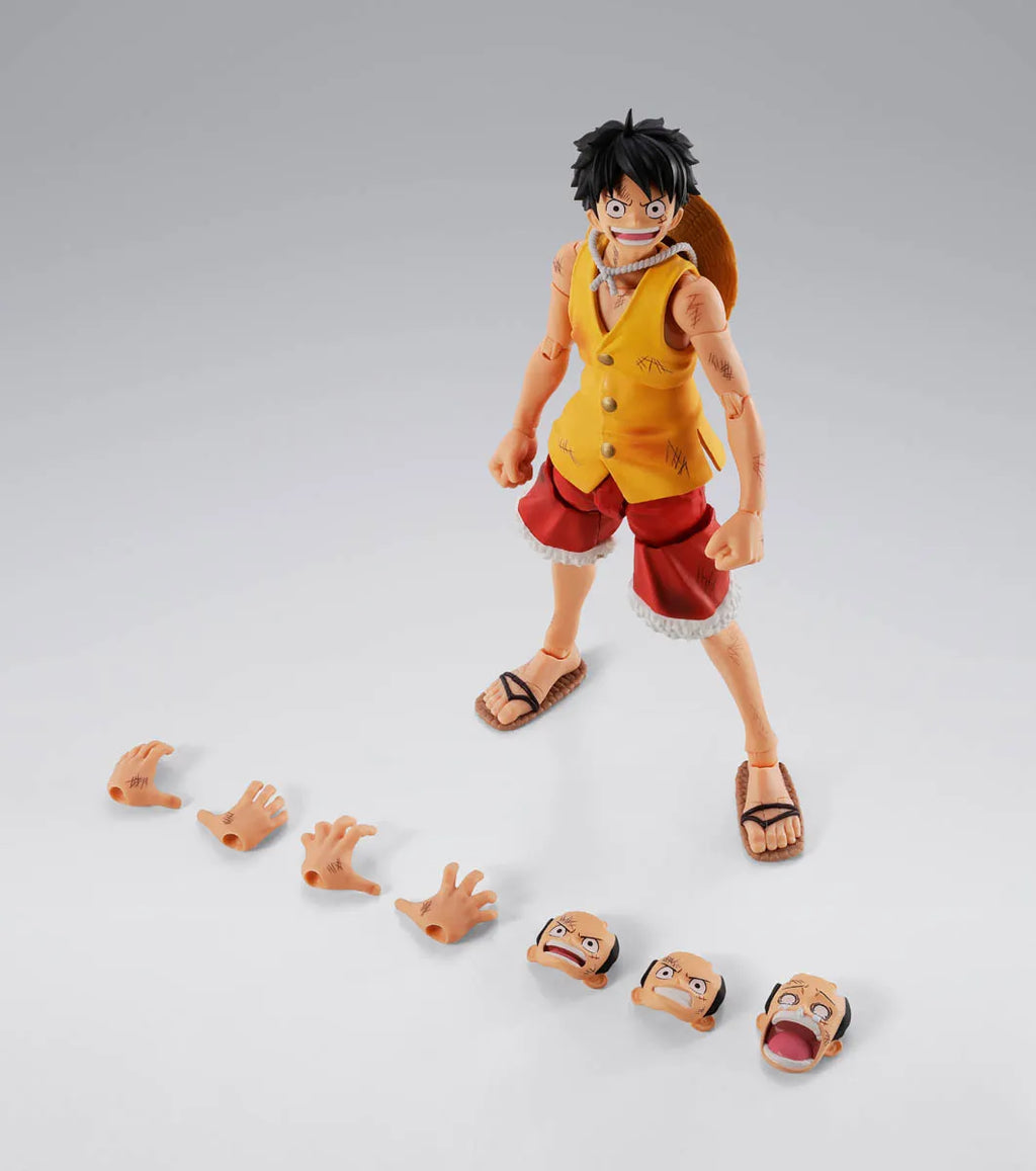 ONE PIECE - MONKEY D. LUFFY "SUMMIT WAR OF MARINEFORD" TAMASHII NATIONS S.H. FIGUARTS ACTION FIGURE