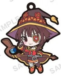 KONOSUBA AN EXPLOSION ON THIS WONDERFUL WORLD RUBBER KEYCHAIN