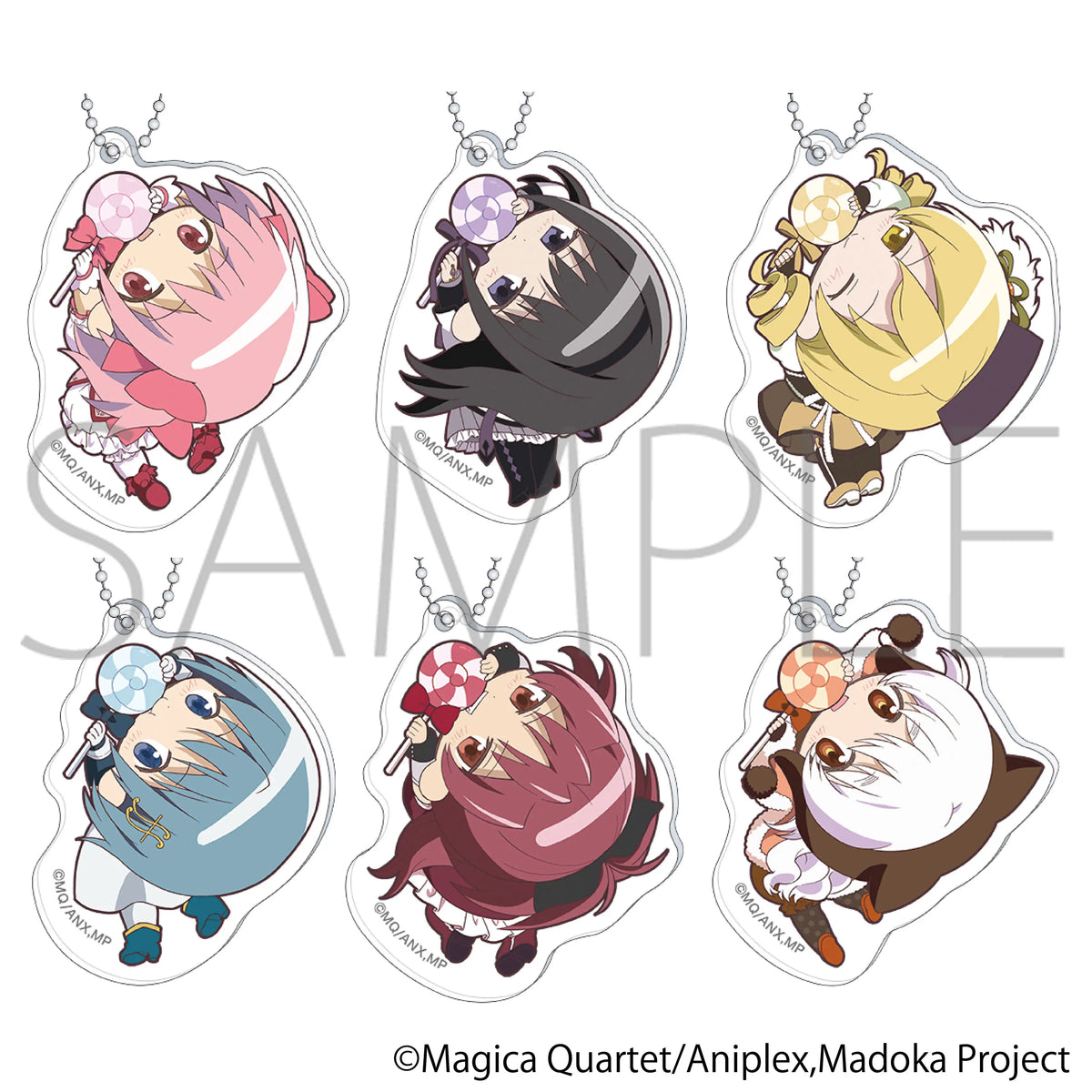 PUELLA MAGI MADOKA MAGICA - KAPURIKKO ACRYLIC BLIND BOX TRAIDNG KEYCHAIN