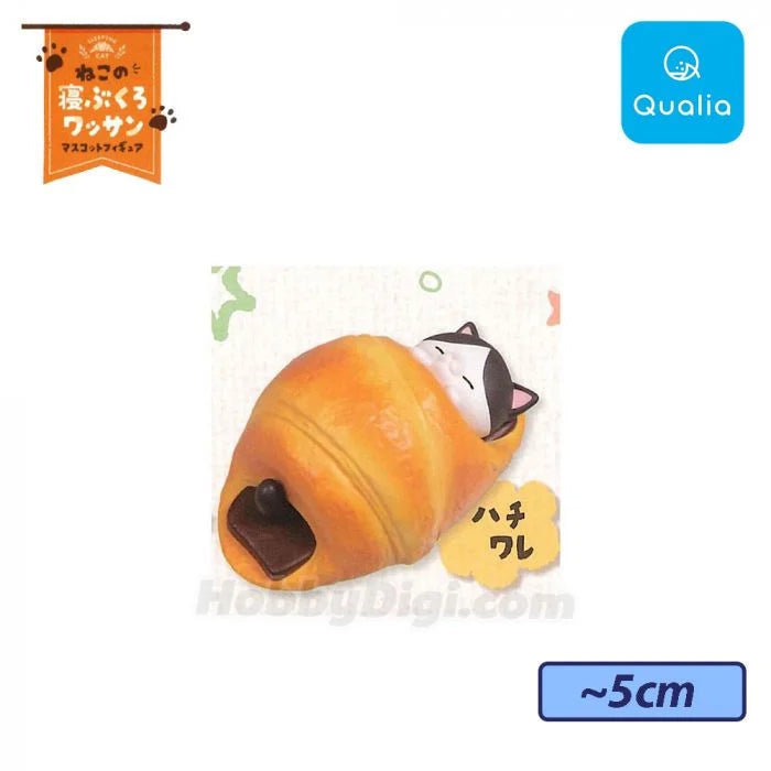 CAT'S SLEEPING BAG CROISSANT MASCOT FIGURE
