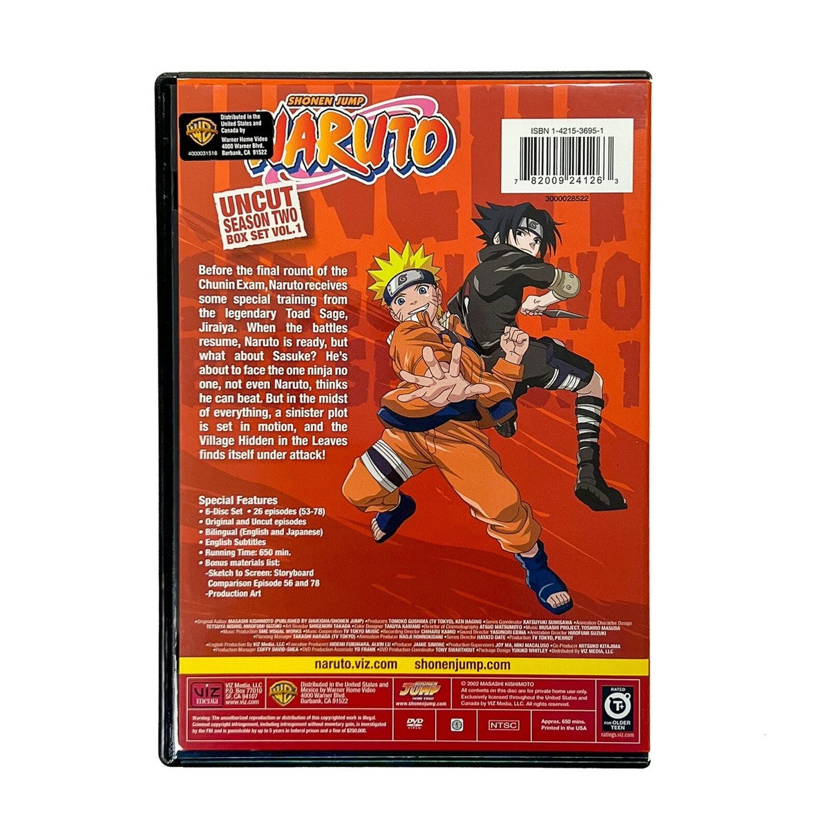 NARUTO SEASON 2 SET 1 UNCUT DVD