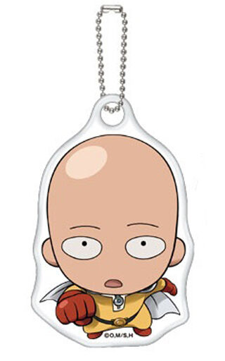 ONE PUNCH MAN MIAGETE RUBBER TRADING KEYCHAIN