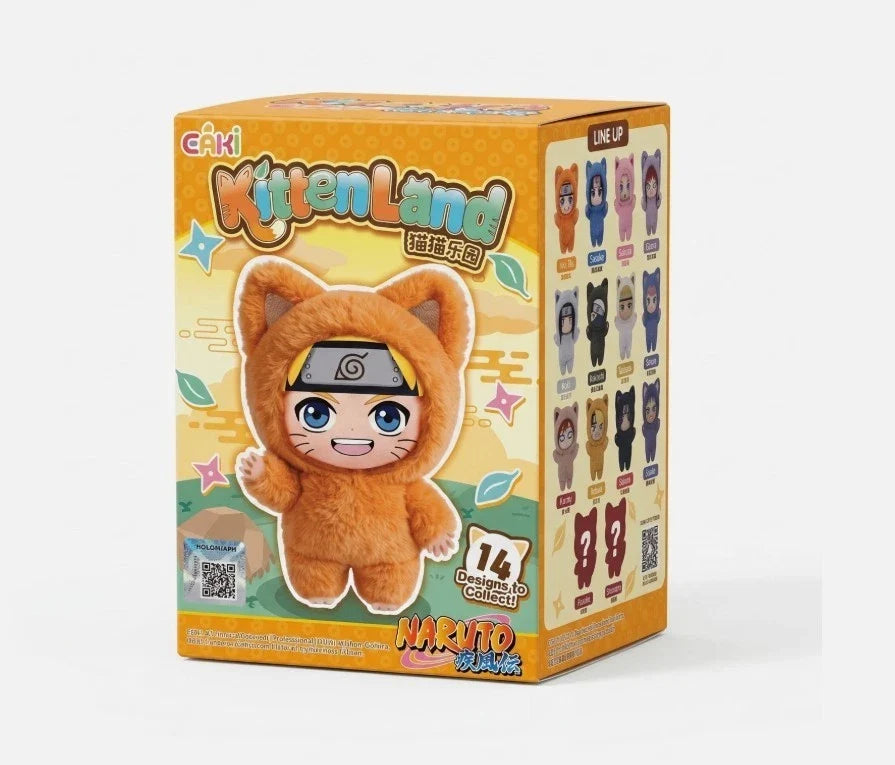 NARUTO - KITTEN LAND VYNL PLUSH BB ASSORTMENT BLIND BOX TRADING (SINGLE PULL)