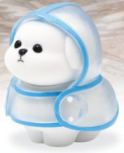 RAINCOAT DOG MASCOT MINI FIGURE