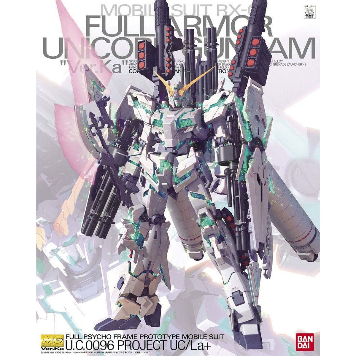 GUNDAM UNICORN - FULL ARMOR UNICORN GUNDAM VER. KA MG 1/100 MODEL KIT