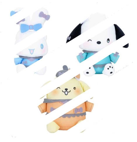 SANRIO - CINNAMOROLL/POCHACCO/POMPOMPURIN ROBE PLUSH