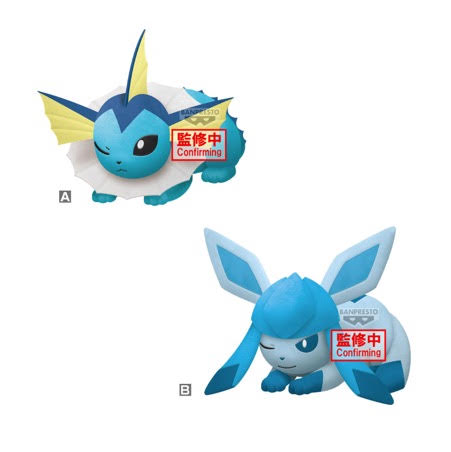 POKEMON - VAPOREON/GLACEON MECHA MOFUGUTTO PLUSH EEVEE FRIENDS NAP TIME VER.